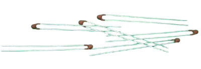 Thermistor components: through-hole mounting
