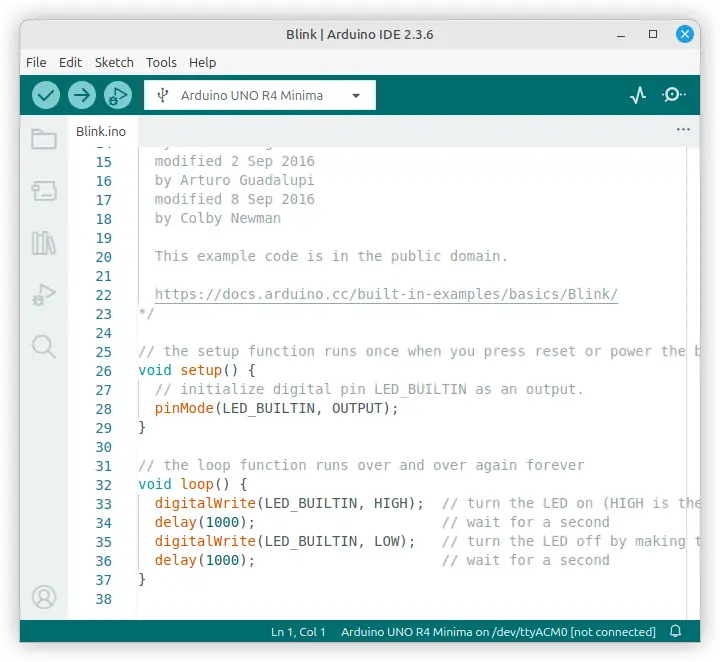 Arduino programming in the IDE